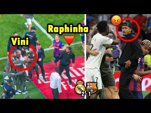 Raphinha Protects Lamine Yamal from Vinícius Jr’s Furious Attack After El Clásico