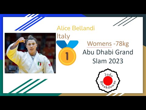 Alice Bellandi  78 Womens Judo Abu Dhabi Grand Slam 2023