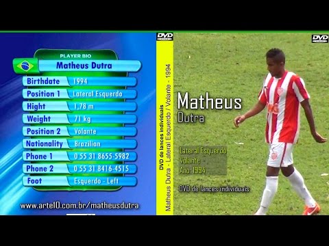 Matheus Dutra - Lateral Esquerdo / Volante - 1994
