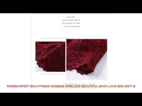 Women Sport Bra Fitness Womens Wireless Beautiful Back Lace Bra Soft B