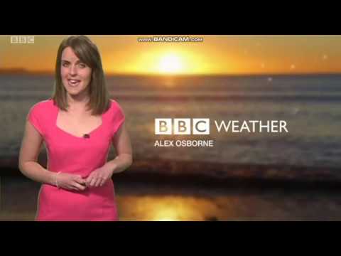 Alex Osbourne BBC South news evening weather 10-07-2018 HD