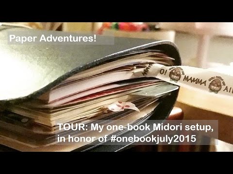 TOUR | My one-book Midori-style notebook setup, in honor of #onebookjuly2015