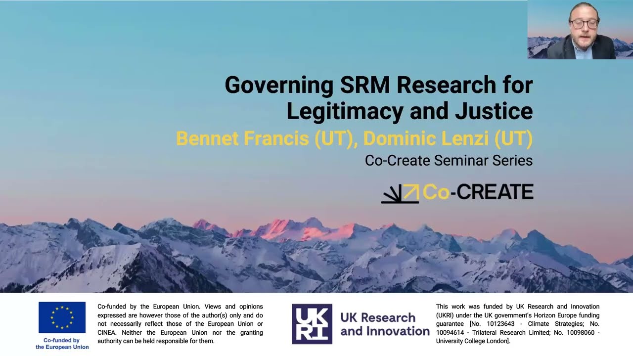Co-CREATE Seminar: Ethical Guidelines for SRM Research