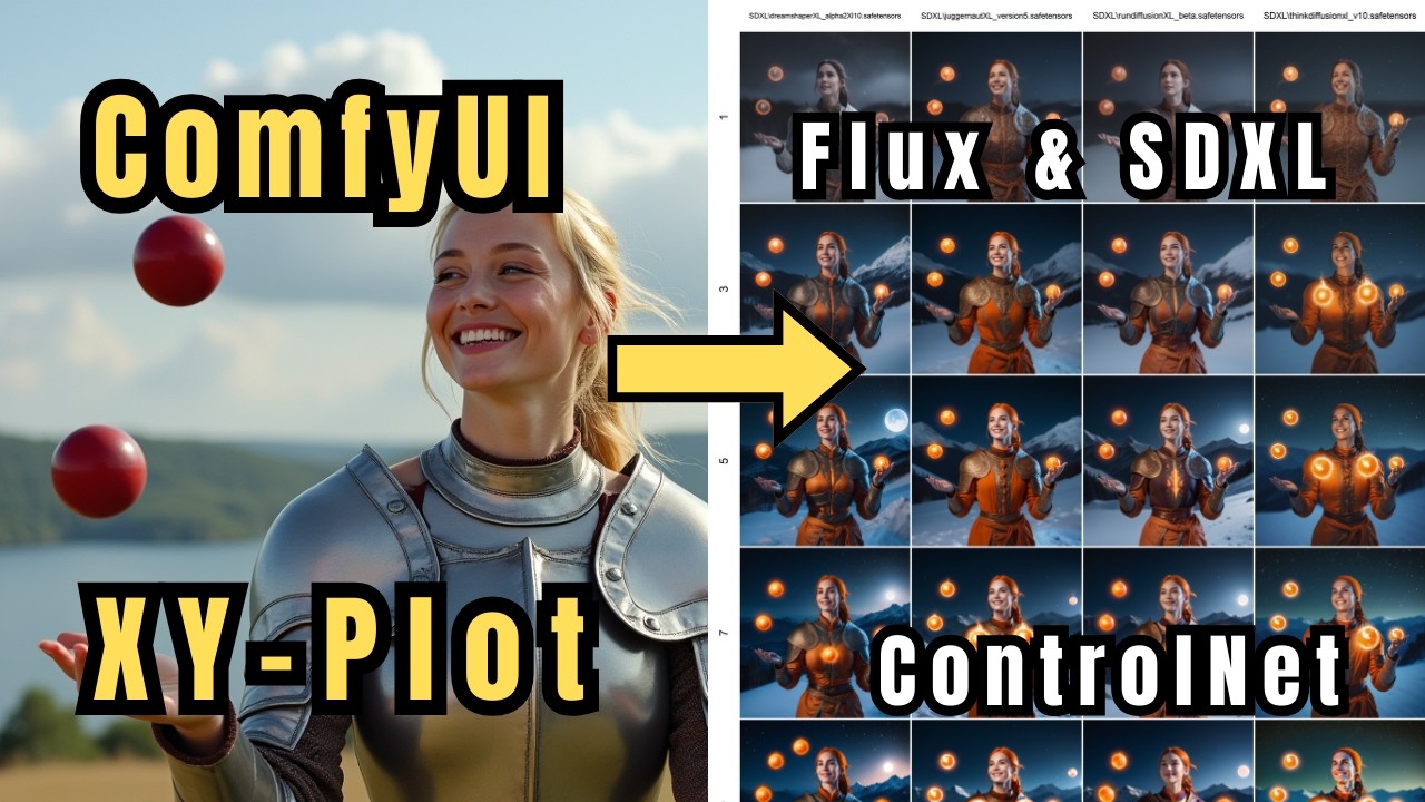 Master ControlNet FLUX & SDXL: Complete ComfyUI Guide with XY-Plot Tutorial