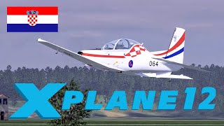 XP12 Pilatus PC-9 Croatian Air Force Istria Low Level Cinematic HRZ