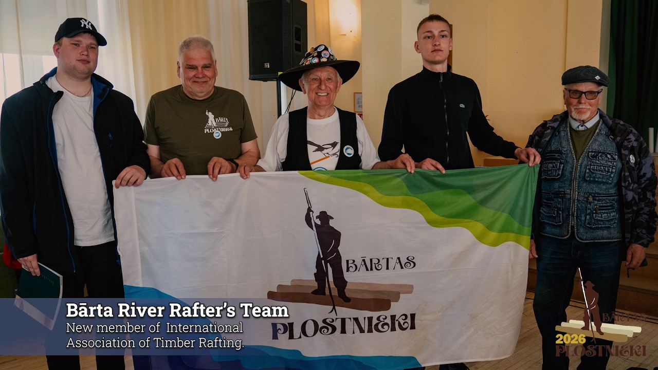 IATR Ģenerālā Asambleja. Strenči 2026. Bārtas plostnieku uzņemšana.