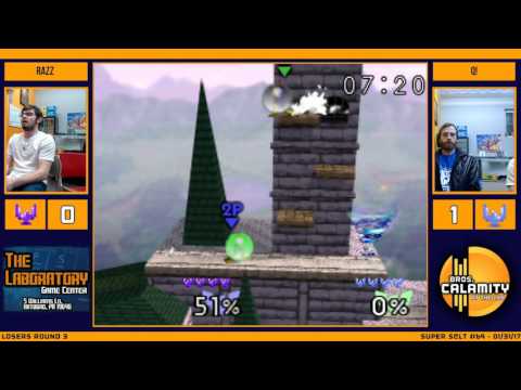 S@LT #69 | Razz (Yoshi) vs Q! iXi (Falcon) - Losers Round 2 - SSB64 Singles