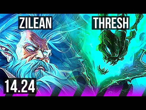 ZILEAN & Ezreal vs THRESH & Caitlyn (SUP) | KR Diamond | 14.24