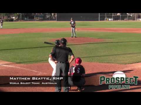 Matthew Beattie Prospect Video, RHP, World Select Team-Australia