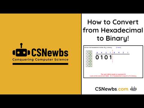 [OLD] Convert from Hexadecimal to Binary