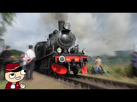 Ex SJ E2 1040 met goederentrein in Eys | ZLSM / Miljoenenlijn