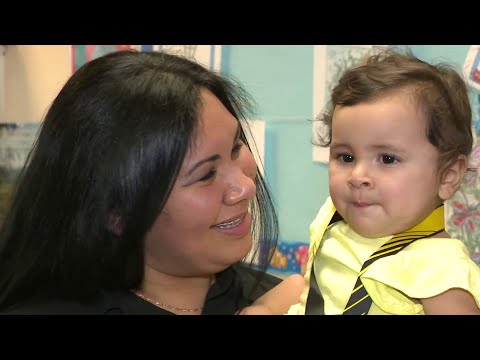 Girl celebrates first birthday on day doctors declare her cancer free