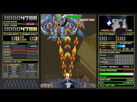 Dangun Feveron Cave shmup 1080p 60fps PS4 pro