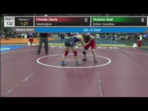 529 Junior Women 122 127 Mat 7 Christa Davis Washington Victoria Seal British Columbia 2115583009