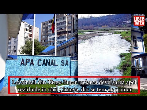Localnicii din Târgu Bujor reclamă deversarea apei reziduale în râul Chineja, dar se tem de primar