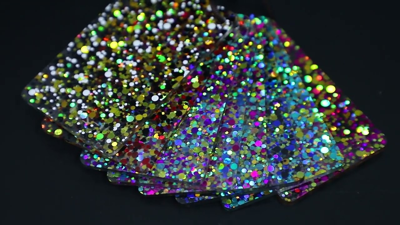 Colorful Fine Glitter Acrylic Sheets | Grandview Acrylic