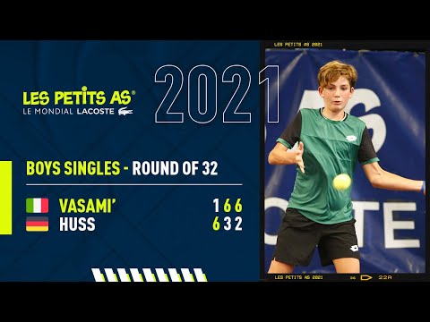 Les Petits As 2021 | Boys Round of 32 | Jacopo Vasami vs. Balthazar Huss