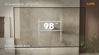 AluFlex Full-Motion TV Wall Mounts System | LPA90 Series & LCD-201V | LUMI