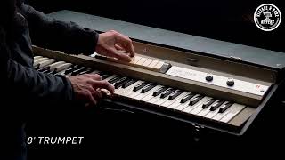 Video thumbnail for 1967 Ace Tone Top 8 Electronic Organ 61 Key Vintage Japanese Synth Riffers Demo by riffers