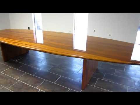 Sapele conference table
