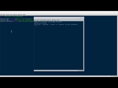 Python Tutorial | Text Adventure With Character Customisation PART [1/2]