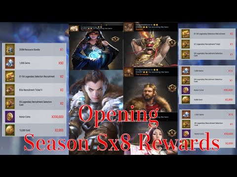 Eden Season Sx8 Rewards Opening : Guild Rank 1Winner Faction #RiseofEmpiresIceandFire