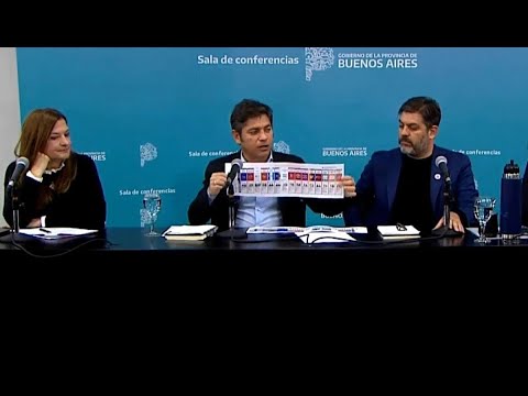 En Gobernación, Kicillof explicó la Boleta Única y calificó a los libertarios como “manga de mentirosos”