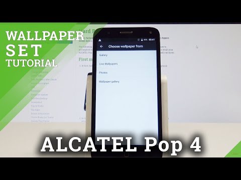 How to Set Up Wallpaper in ALCATEL Pop 4 - Change Wallpaper Instructions