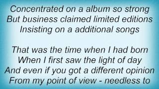 Edguy - Life And Times Of A Bonus Track Lyrics