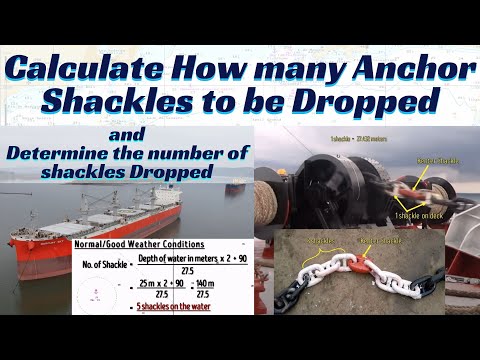 Calculate Anchor Shackle to Drop ll Determine how many shackles have been dropped ll Seamanship