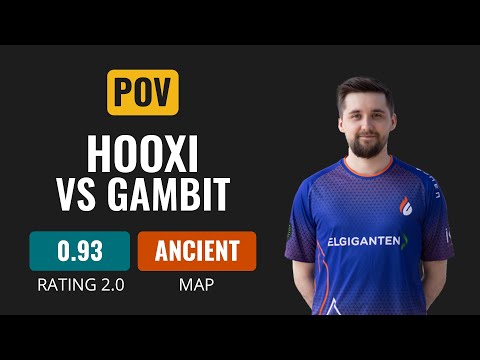 [POV] Copenhagen Flames HooXi VS Gambit [Ancient] CS GO DEMO POINT OF VIEW