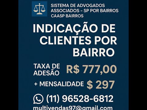 ADVOGADOS EM ITAPEVI/SAO PAULO (11) 96528 6812  INSS/LOAS/CIVIL/PENAL/TRIBUTARIO/AMBIENTAL/DIGITAL