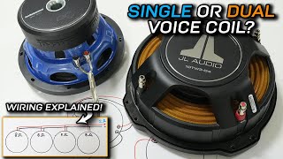 Single vs Dual Voice Coil Subwoofer - Which is BEST? Wiring Explained!