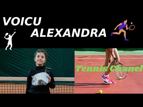 Alexandra, Talented 9-year-old girl playing tennis,  tennis girl