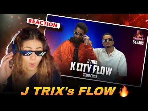 K CITY FLOW - J TRIX X ZERO CHILL | RED BULL 64 BARS | REACTION VIDEO 