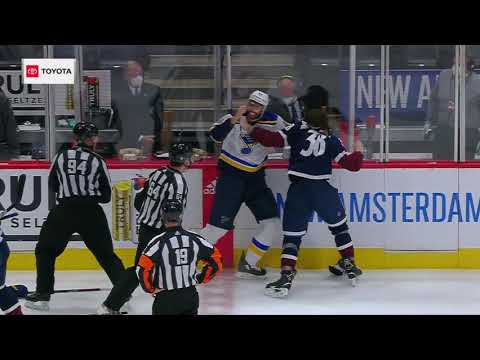 NHL Fight - Blues @ Avalanche - O'Brien vs Bortuzzo - 03 04 2021
