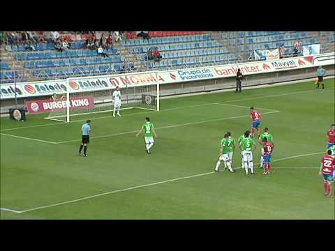 Gol de Nagore de penalti (2-0) en el CD Numancia - CD Lugo