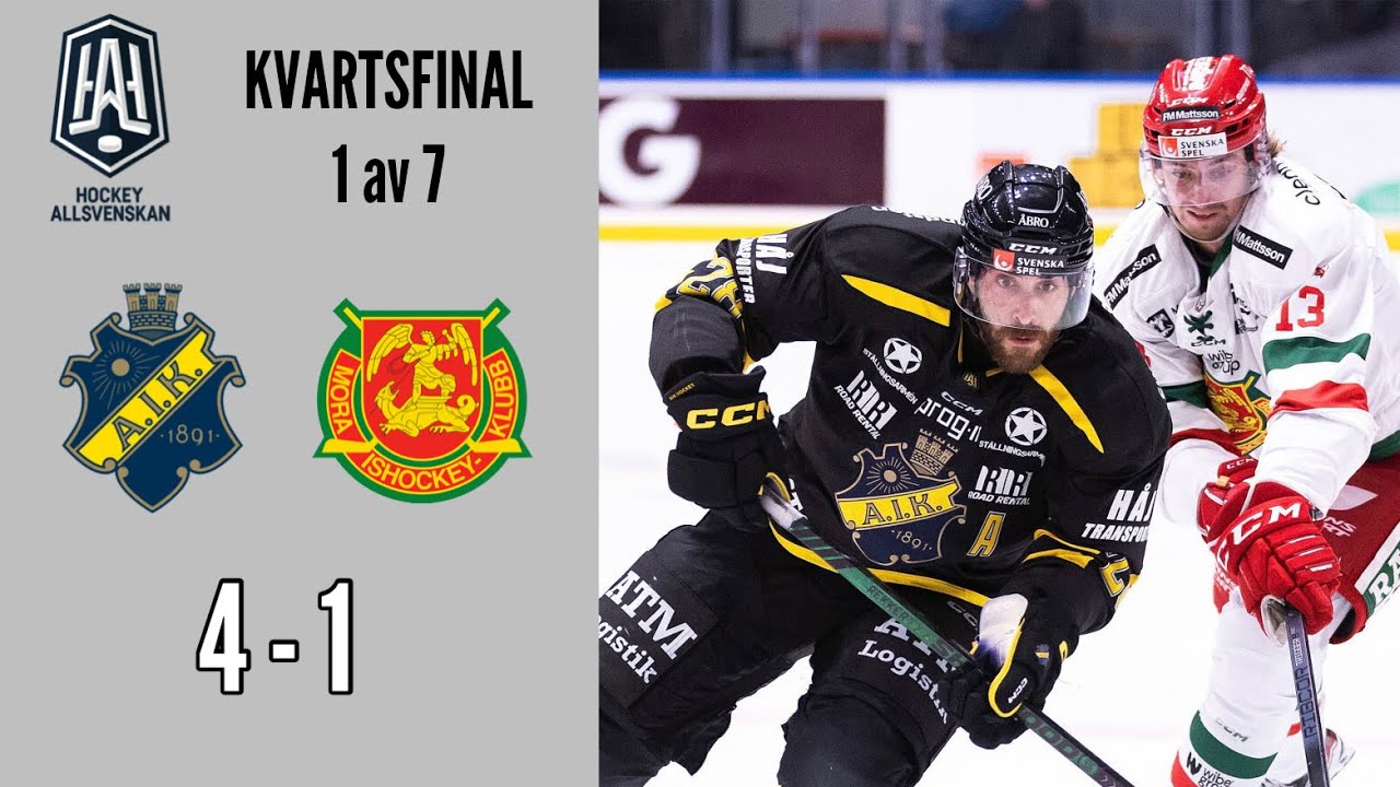 AIK - Mora IK | Höjdpunkter | Kvartsfinal 1 | Hockeyallsvenskan 2023/24