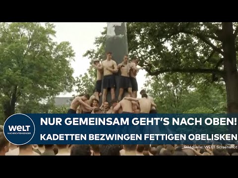 Video Thumbnail: ANNAPOLIS: Schweiß, Ausdauer und Teamgeist! Kadetten der US Naval Academy bezwingen Obelisken