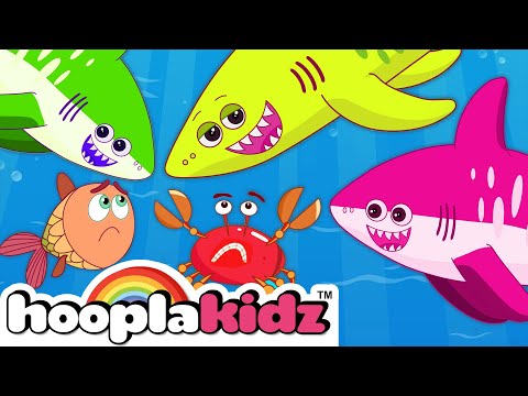 GO SHARK | Animal Songs | Nursery Rhymes For Babies by HooplaKidz