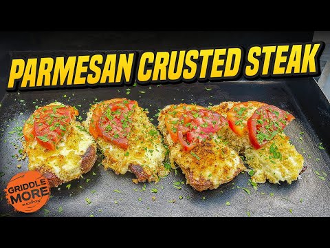 Parmesan Crusted Steaks: Juicy and Cheesy Steak Recipe on the Blackstone  Griddle