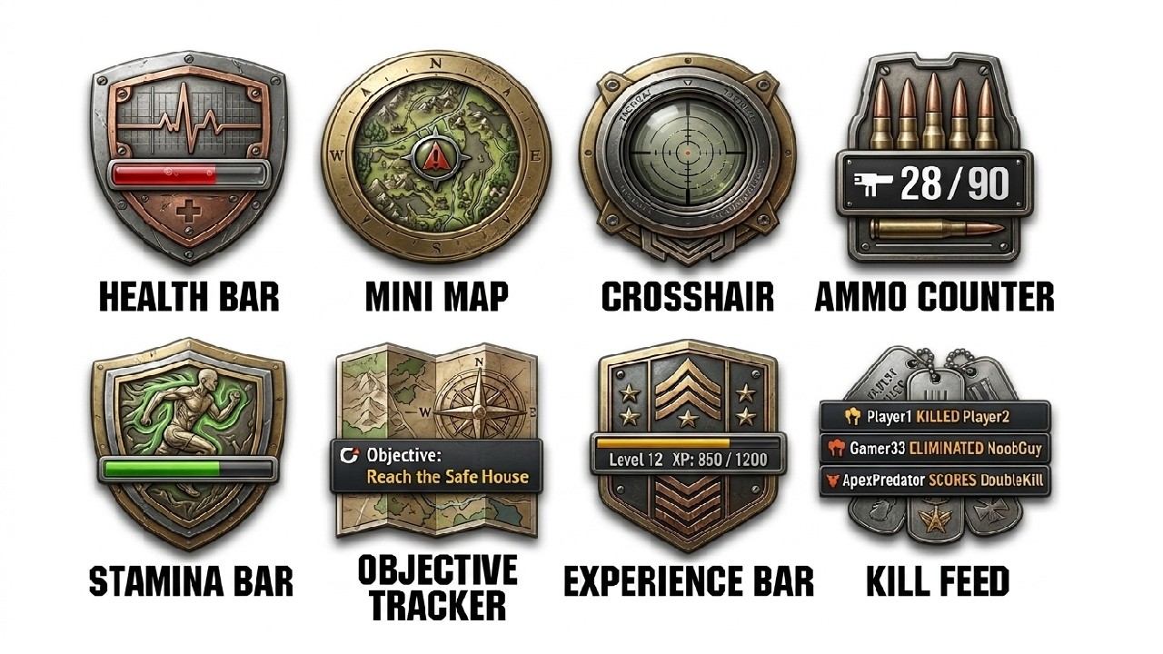 Every Major Video Game HUD Element Explained in 3 Minutes