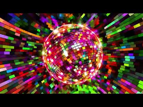 Spinning Disco Ball with Neon Lights – Party Video Background | Vibrant VJ Loop
