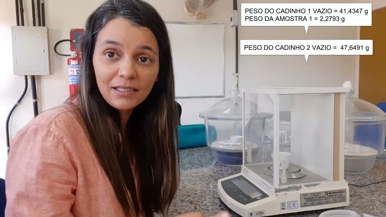 DETERMINAÇÃO DE UMIDADE - Procedimento