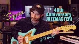 Video thumbnail for Squier Jazzmaster 40th Anniversary Vintage Edition! Review and Demo by MixWithABD