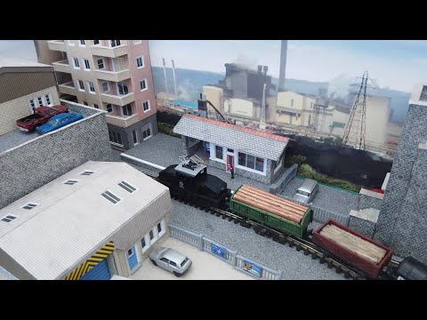 How to make a model Railway / Railroad layout for complete beginners Pt 2. Buildings and Backscene
