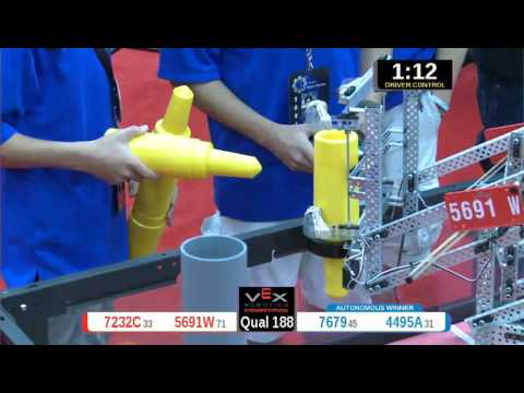 2015 VRC Engr Q188 - 7232C 5691W vs 7679 4495A - 55 to 72 - VEX Worlds 2015 - Engineering Division