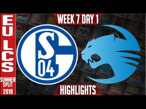 S04 vs ROC Highlights | EU LCS Summer 2017 Week 7 Day 1 | FC Schalke 04 vs Roccat