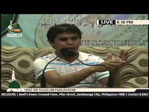 Ubat sin Tugas sin Pangatayan lecture by Sheikh Sami Sali (Tausug)