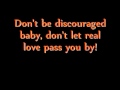 Pass You By ; Boyz II Men lyrics 